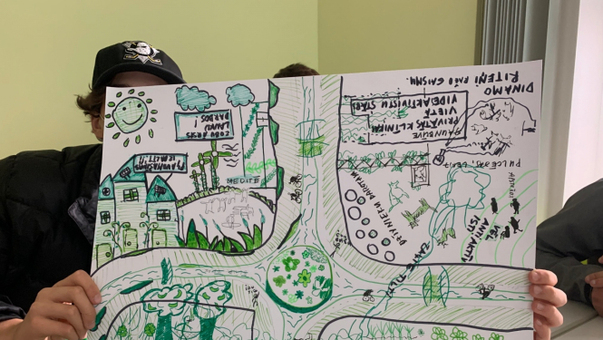 Latvijas Arhitektu savienības projekta "Skolnieks. Pētnieks. Pilsētnieks" izzinošās nodarbības. Publicitātes foto