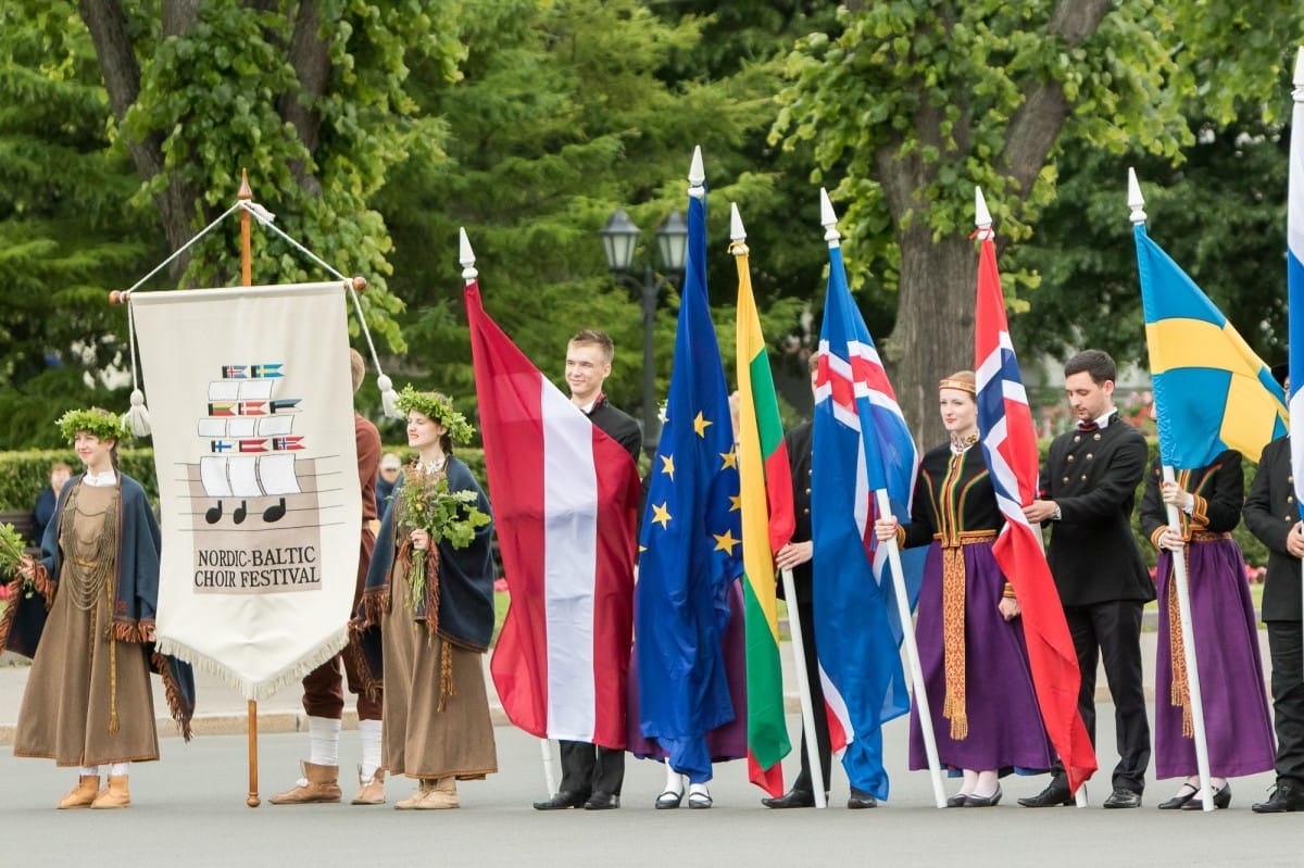 VIII Ziemeļu un Baltijas valstu Dziesmu svētku dalībnieku gājiens