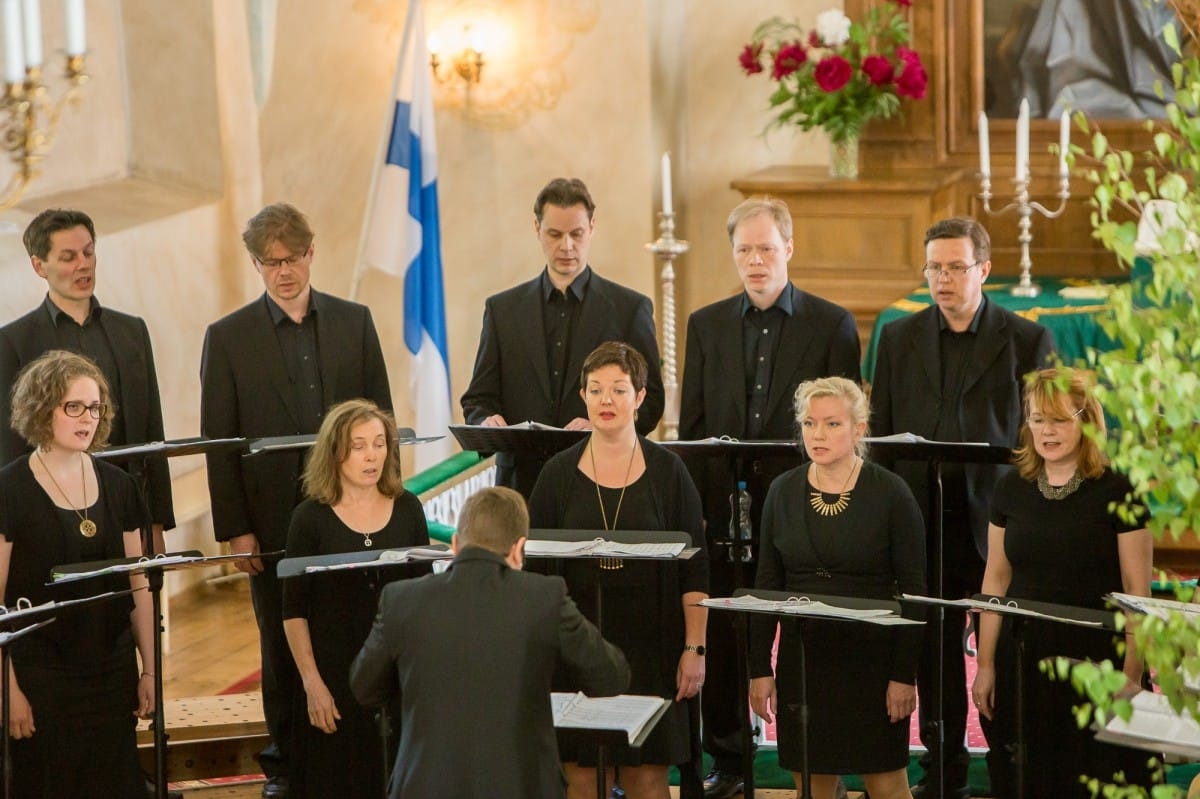 Helsinku kamerkora AHJO ENSEMBLE koncerts Siguldā