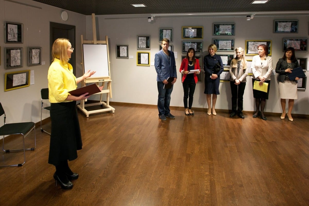 Daniellas Bilogrivas grafiku izstādes „Harmonija” atklāšana