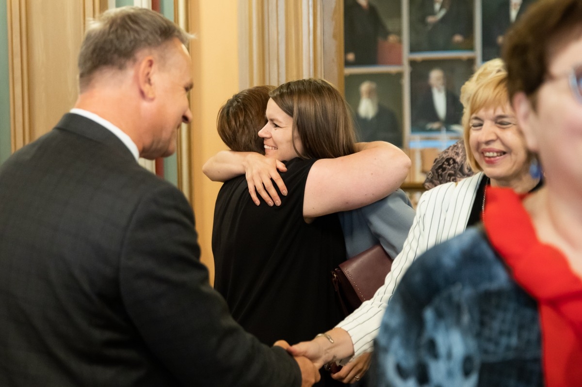 Kultūras ministrijas un Latvijas Nacionālā kultūras centra rīkota pieņemšana par godu IX Starptautiskajam tautas deju festivāla