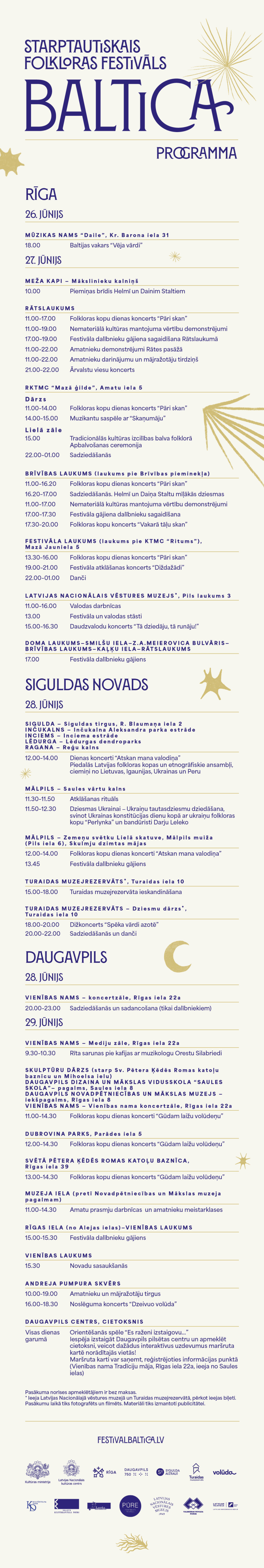 Baltica 2025 programma