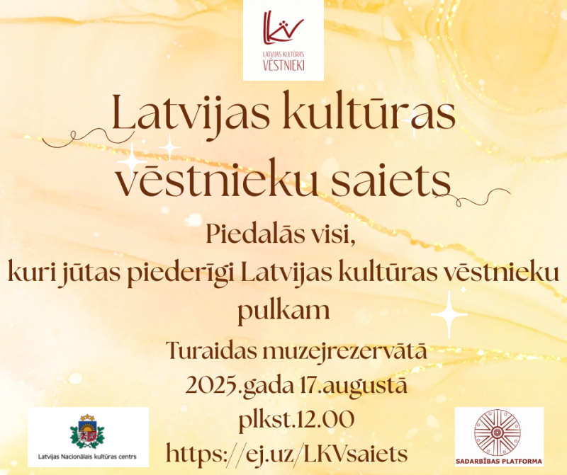 Latvijas kultūras vēstnieku saiets plakāts