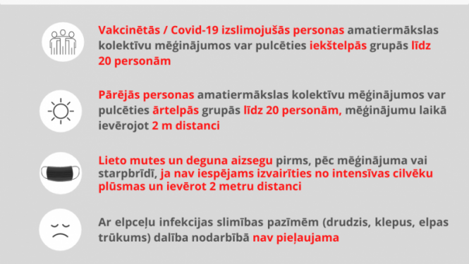 Vadlīnijas nodarbību organizēšanai ārtelpās un iekštelpās