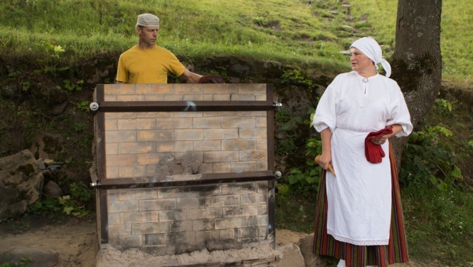 Reducētās keramikas cepļa atvēršana festivālā "Baltica 2015" / Opening of the reduced ceramics kiln