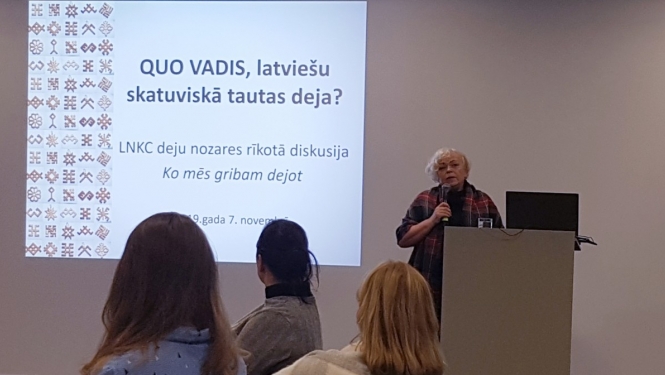 Deju nozares diskusija "Ko mēs gribam dejot" 07.11.2019.