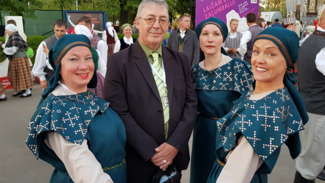 Deju svētku virsvadītājs Jānis Marcinkevičs
