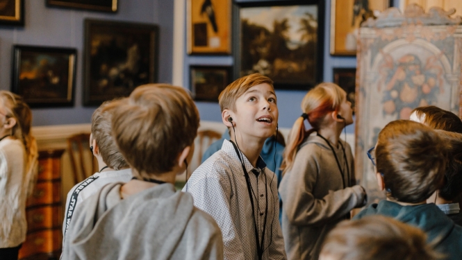Rundāles pils iepazīšana programmā "Latvijas skolas soma". Foto: Kaspars Teilāns
