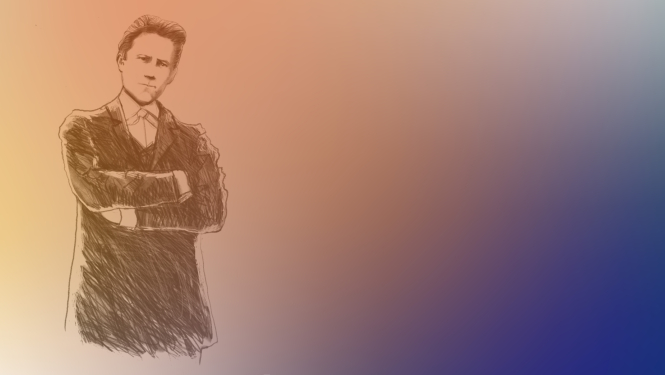 Emīls Dārziņš - grafiska skice