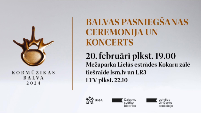 Par Kormūzikas balvas pasniegšanas norisi_plakāts