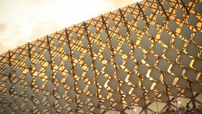 Mežaparka Lielā estrāde saulrietā