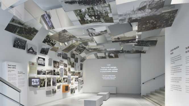 Latvijas Okupācijas muzeja ekspozīcija, dizaina birojs “H2E”. Publicitātes foto