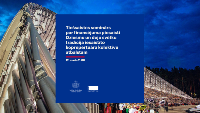 Dziesmu svētku estrāde vakarā