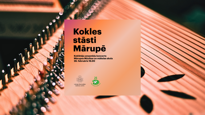 Brūna koncertkokle tuvplānā