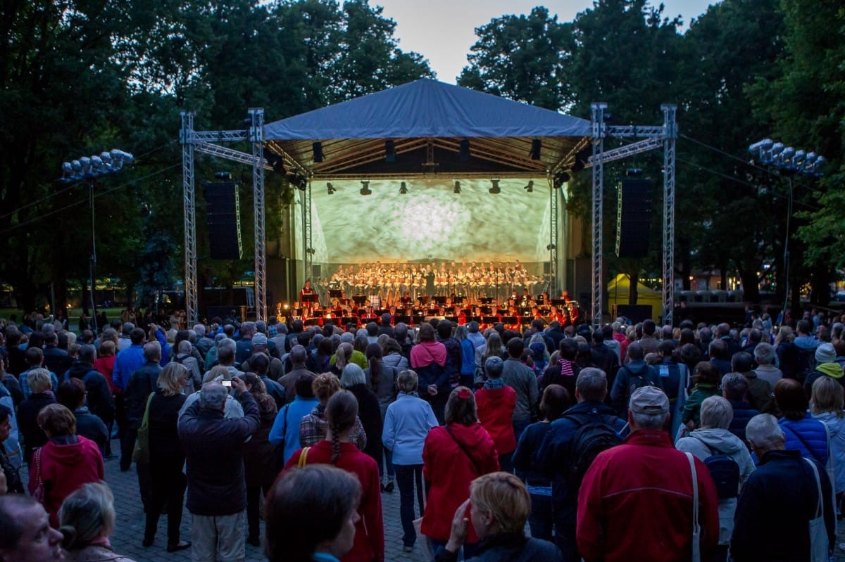 VIII Ziemeļu un Baltijas valstu Dziesmu svētku atklāšana