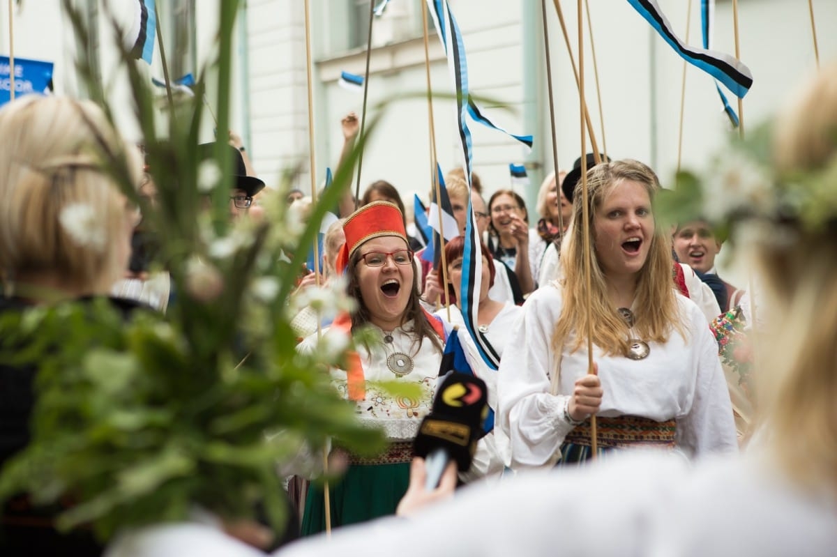 VIII Ziemeļu un Baltijas valstu Dziesmu svētku dalībnieku gājiens