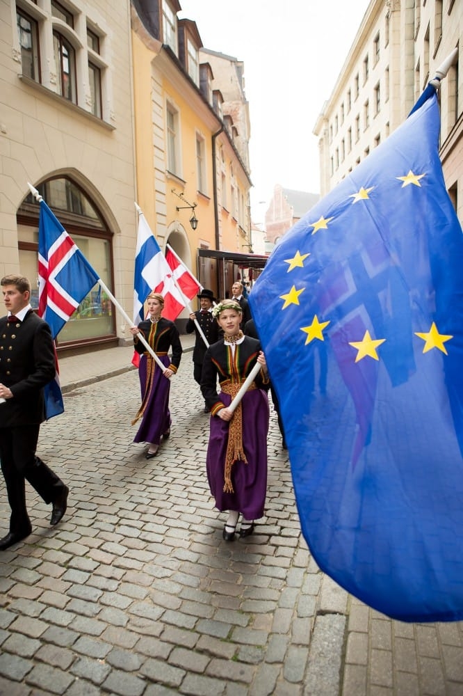 VIII Ziemeļu un Baltijas valstu Dziesmu svētku dalībnieku gājiens