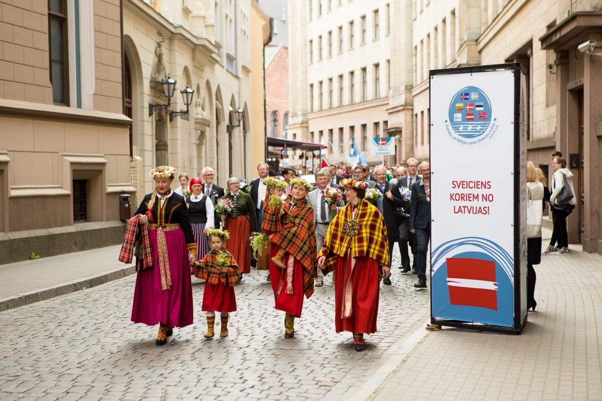 VIII Ziemeļu un Baltijas valstu Dziesmu svētku dalībnieku gājiens