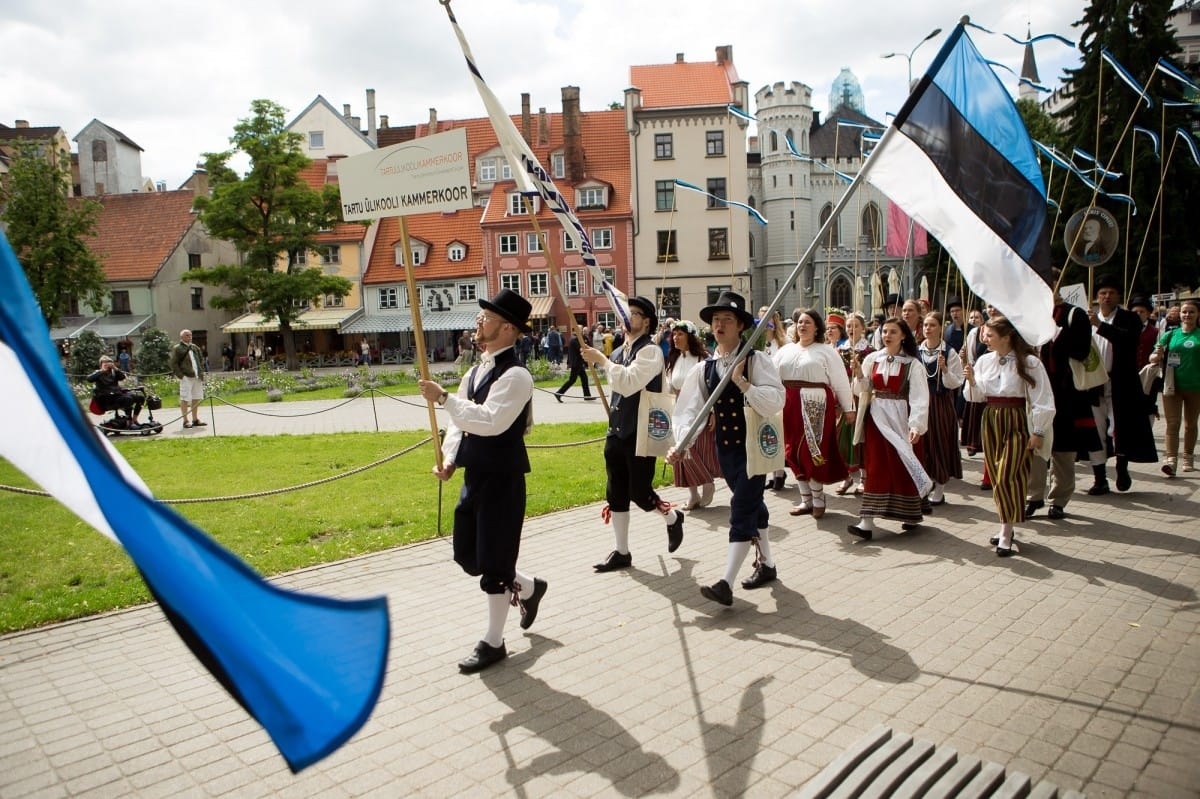 VIII Ziemeļu un Baltijas valstu Dziesmu svētku dalībnieku gājiens