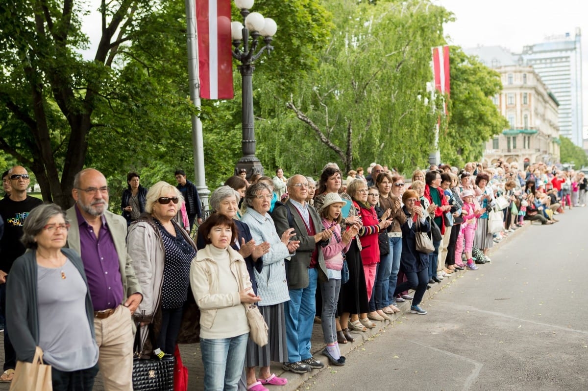 VIII Ziemeļu un Baltijas valstu Dziesmu svētku dalībnieku gājiens