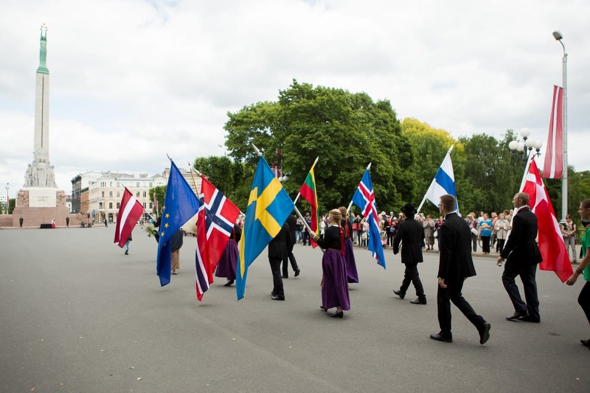 VIII Ziemeļu un Baltijas valstu Dziesmu svētku dalībnieku gājiens