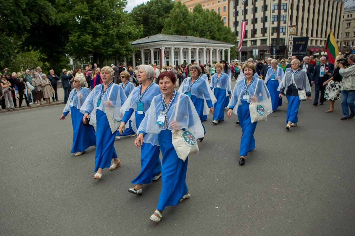 VIII Ziemeļu un Baltijas valstu Dziesmu svētku dalībnieku gājiens