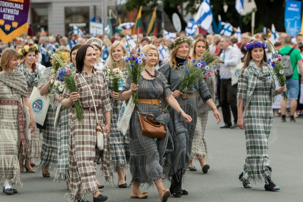 VIII Ziemeļu un Baltijas valstu Dziesmu svētku dalībnieku gājiens