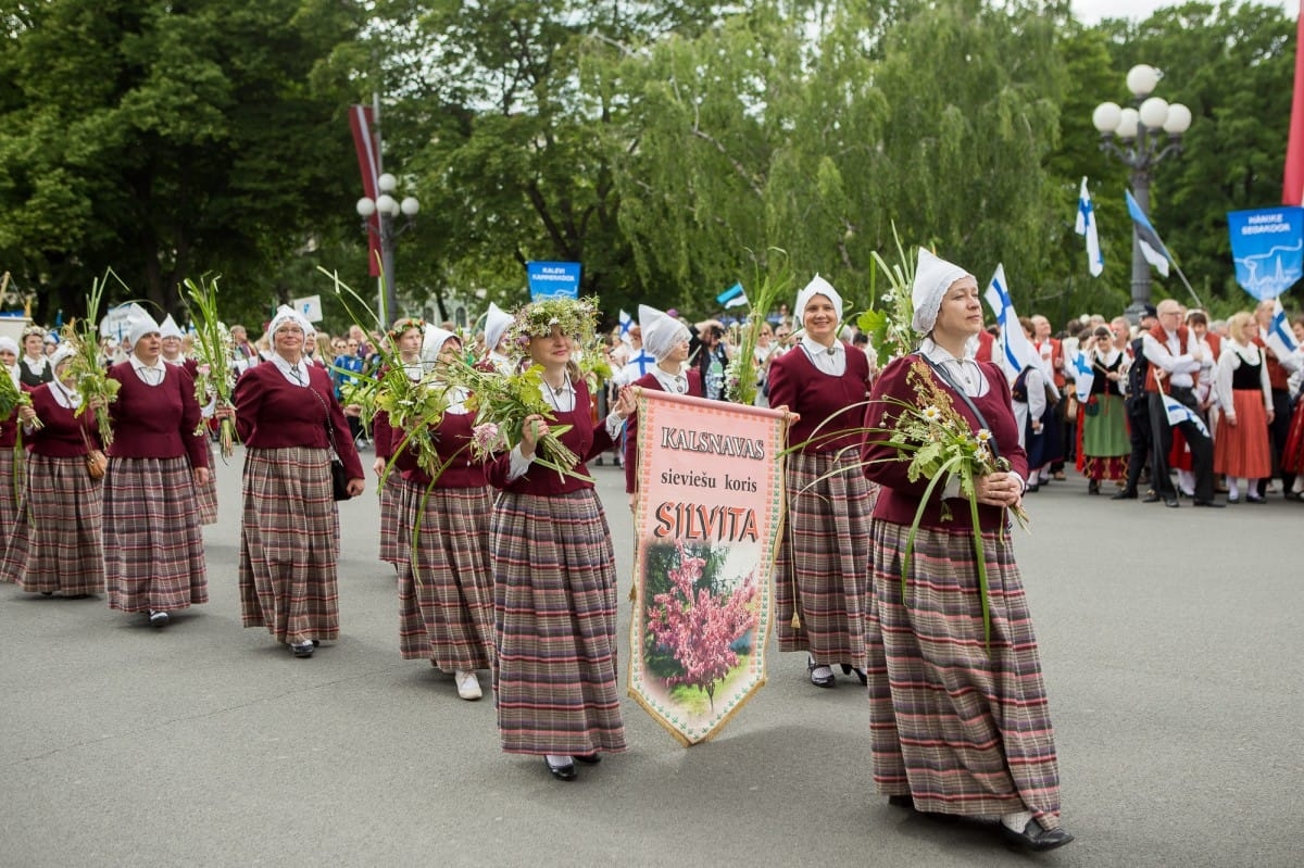 VIII Ziemeļu un Baltijas valstu Dziesmu svētku dalībnieku gājiens