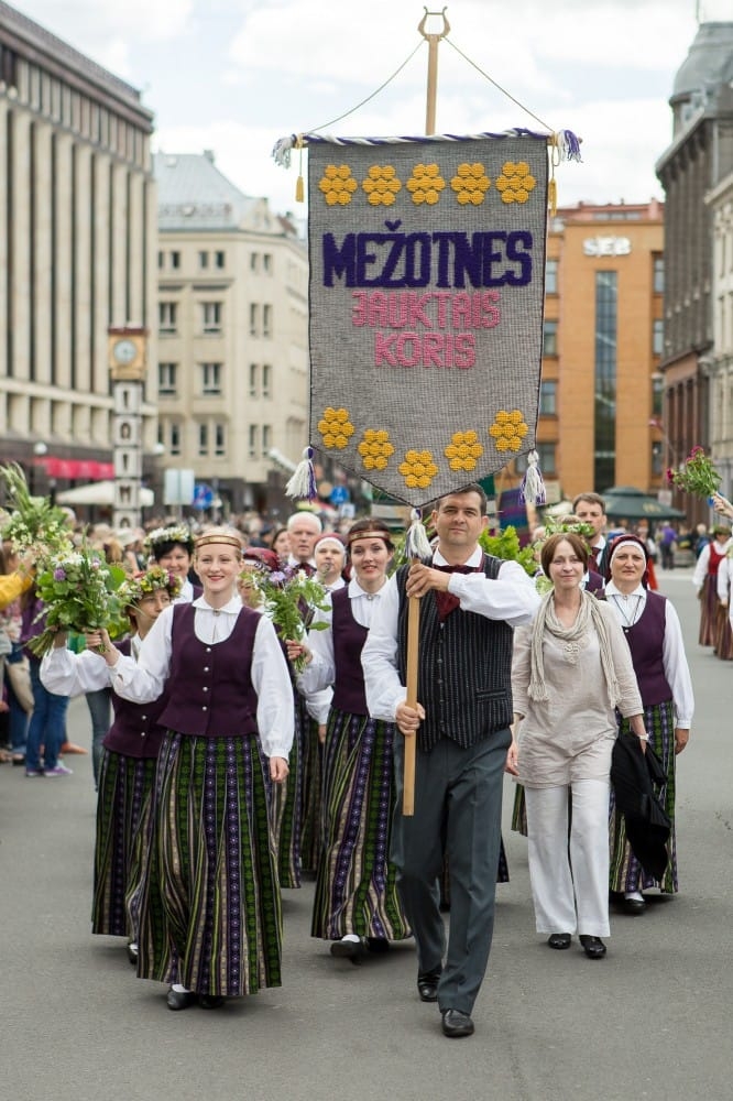 VIII Ziemeļu un Baltijas valstu Dziesmu svētku dalībnieku gājiens