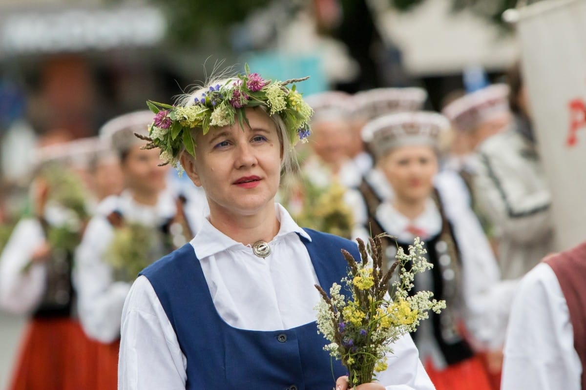 VIII Ziemeļu un Baltijas valstu Dziesmu svētku dalībnieku gājiens