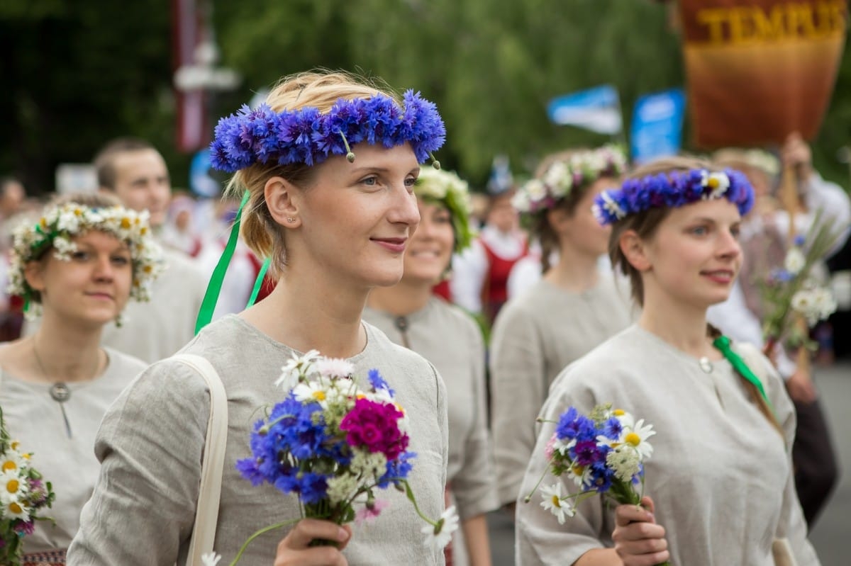 VIII Ziemeļu un Baltijas valstu Dziesmu svētku dalībnieku gājiens