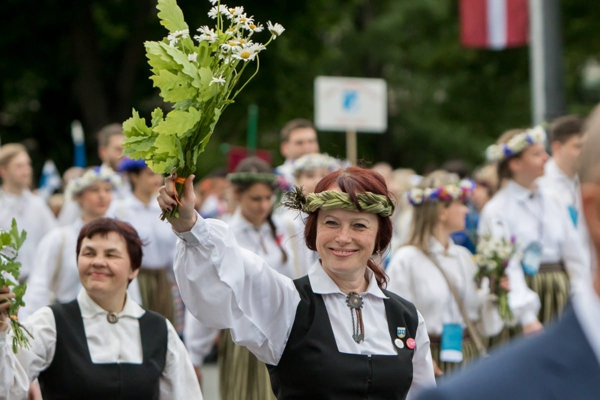 VIII Ziemeļu un Baltijas valstu Dziesmu svētku dalībnieku gājiens