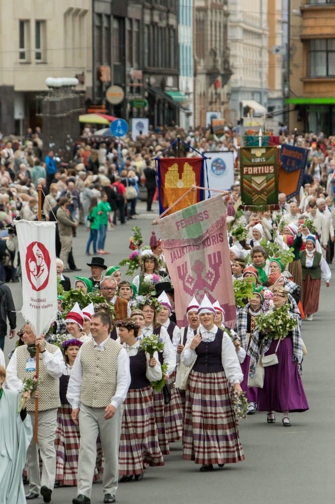 VIII Ziemeļu un Baltijas valstu Dziesmu svētku dalībnieku gājiens