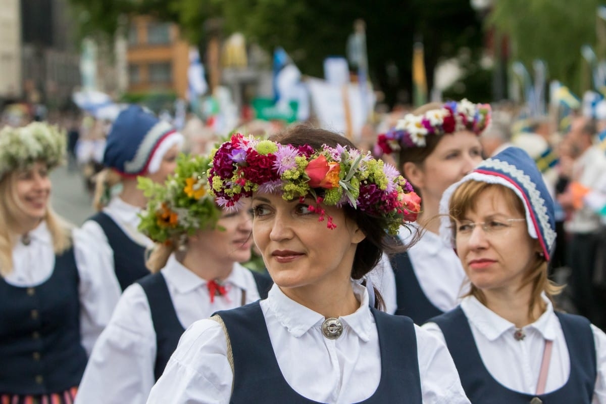 VIII Ziemeļu un Baltijas valstu Dziesmu svētku dalībnieku gājiens