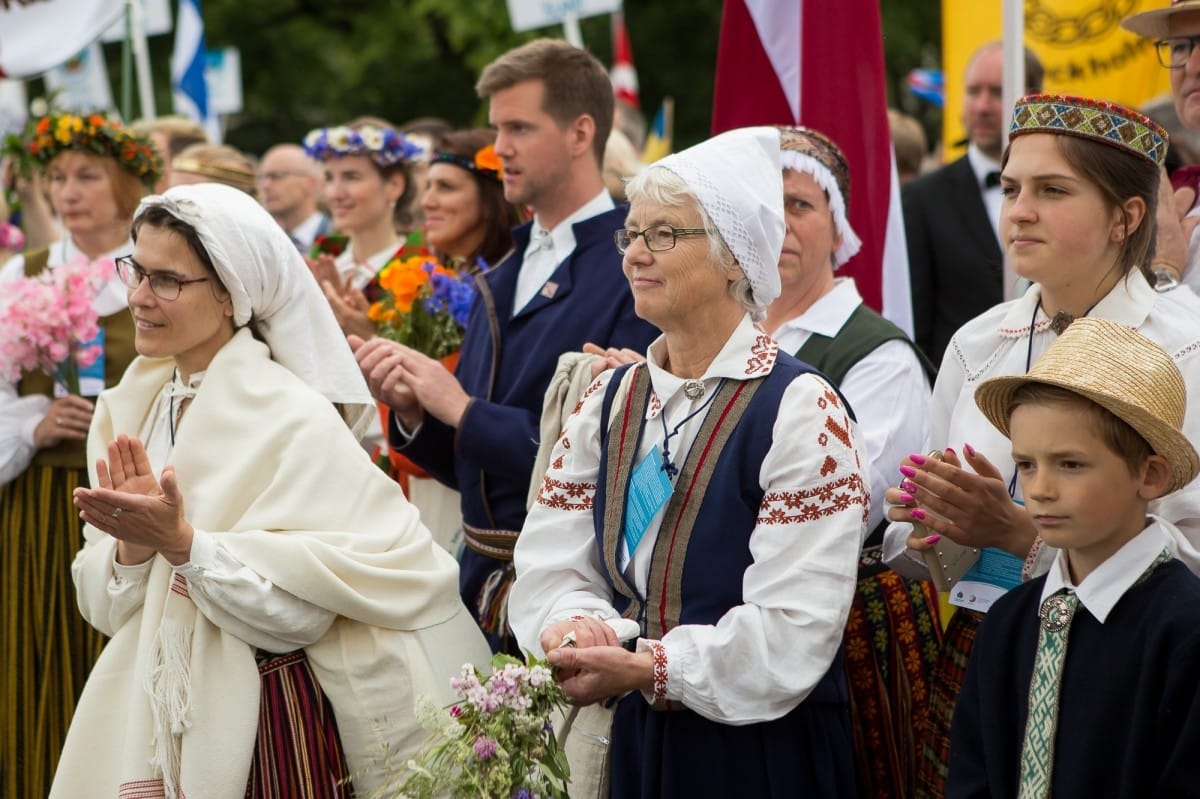 VIII Ziemeļu un Baltijas valstu Dziesmu svētku dalībnieku gājiens