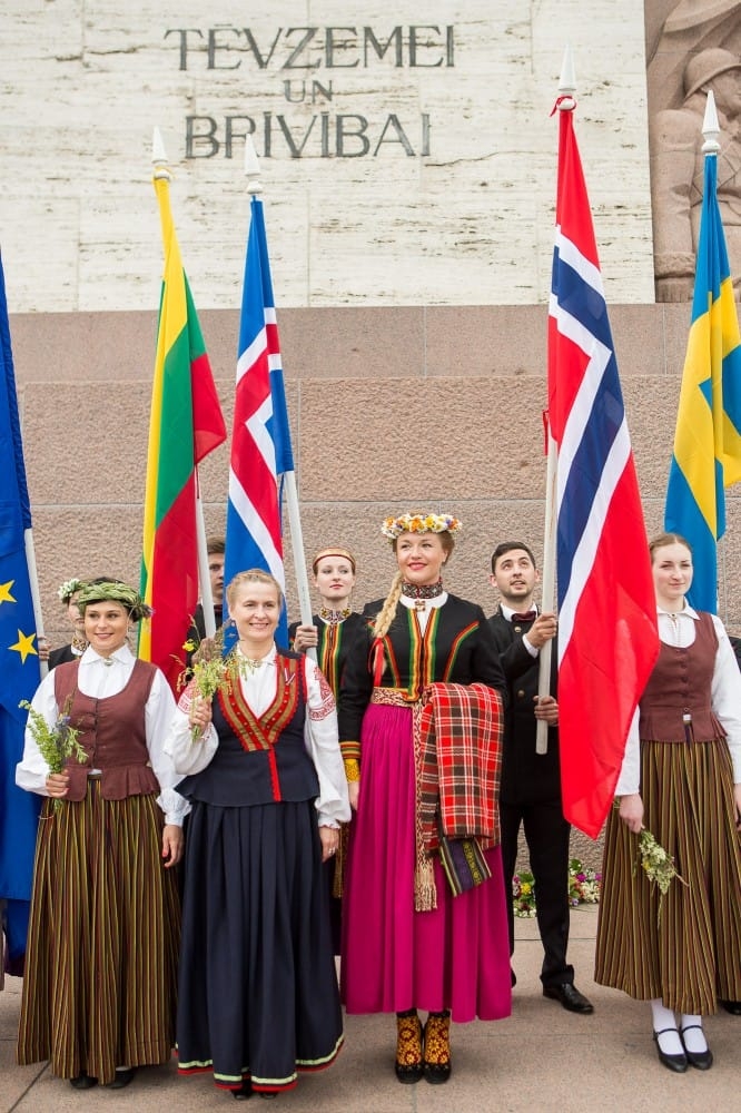 VIII Ziemeļu un Baltijas valstu Dziesmu svētku dalībnieku gājiens