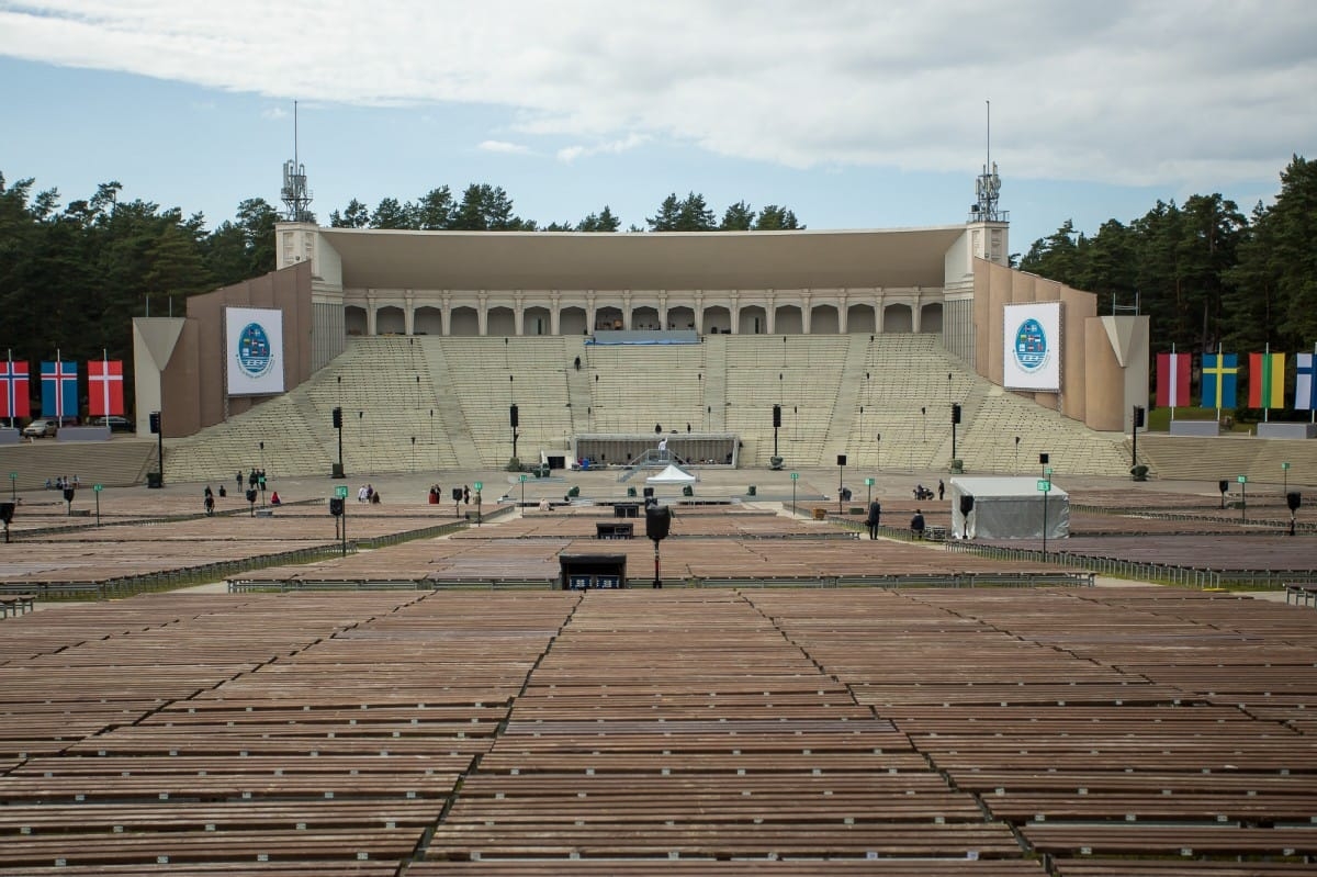 VIII Ziemeļu un Baltijas valstu Dziesmu svētku Noslēguma koncerta mēģinājums