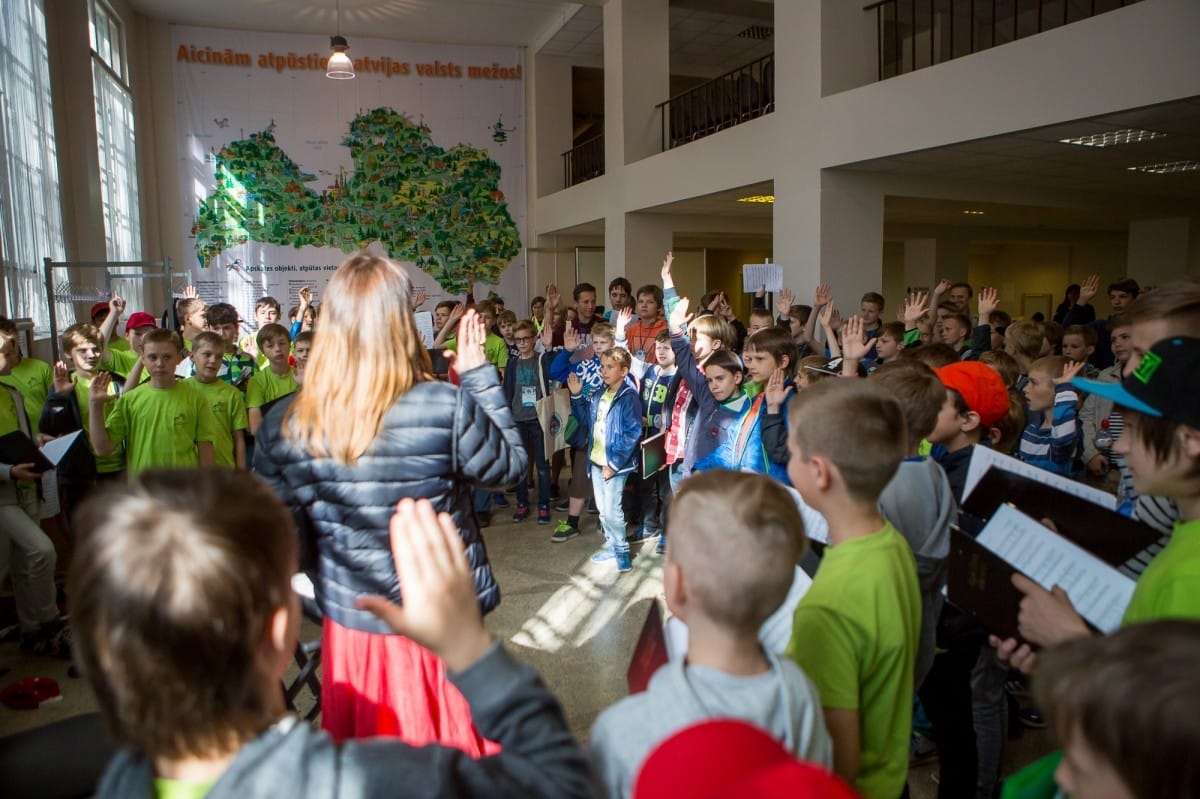 VIII Ziemeļu un Baltijas valstu Dziesmu svētku Noslēguma koncerta mēģinājums