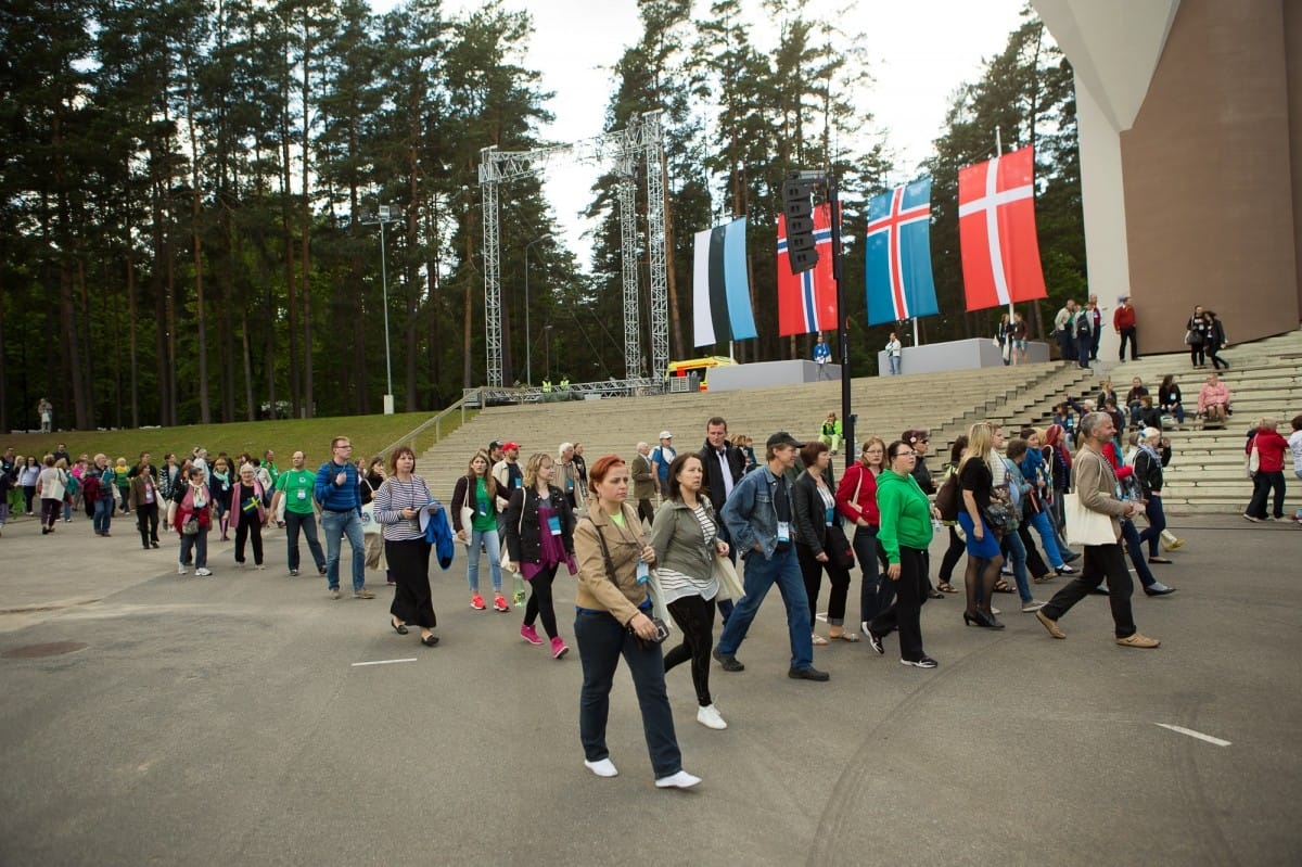 VIII Ziemeļu un Baltijas valstu Dziesmu svētku Noslēguma koncerta mēģinājums