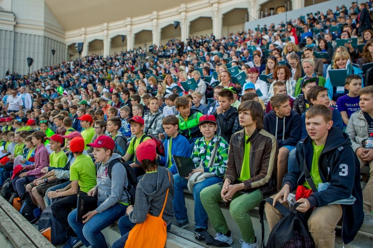 VIII Ziemeļu un Baltijas valstu Dziesmu svētku Noslēguma koncerta mēģinājums