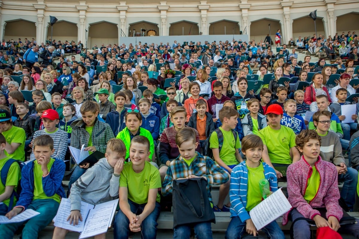 VIII Ziemeļu un Baltijas valstu Dziesmu svētku Noslēguma koncerta mēģinājums