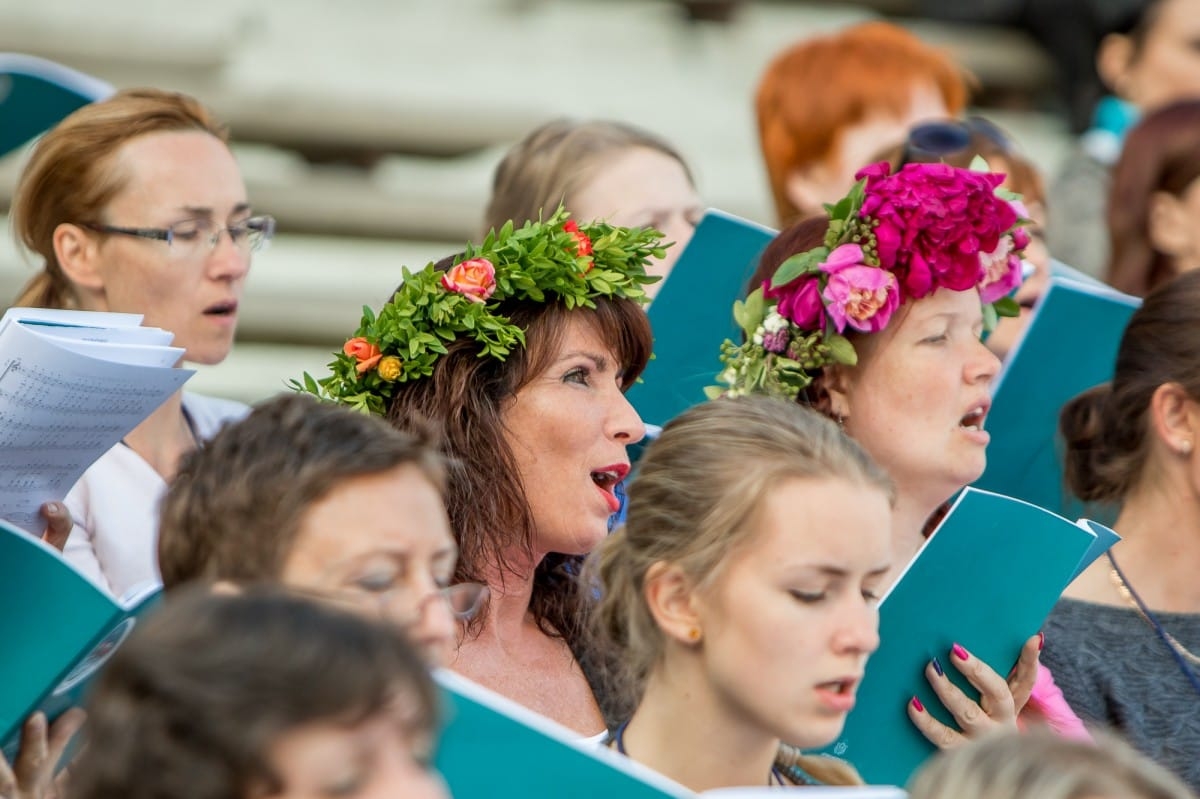 VIII Ziemeļu un Baltijas valstu Dziesmu svētku Noslēguma koncerta mēģinājums