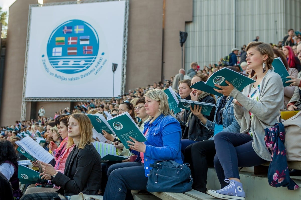 VIII Ziemeļu un Baltijas valstu Dziesmu svētku Noslēguma koncerta mēģinājums