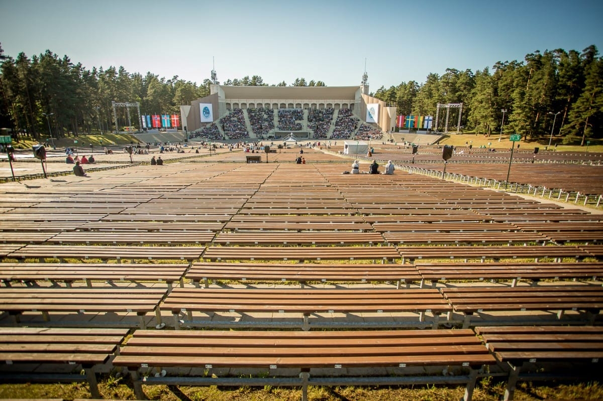 VIII Ziemeļu un Baltijas valstu Dziesmu svētku Noslēguma koncerta mēģinājums