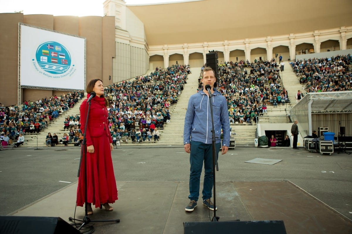 VIII Ziemeļu un Baltijas valstu Dziesmu svētku Noslēguma koncerta mēģinājums