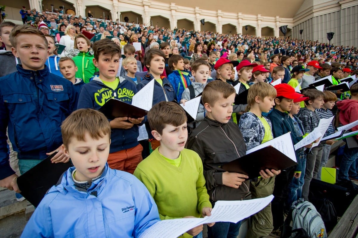 VIII Ziemeļu un Baltijas valstu Dziesmu svētku Noslēguma koncerta mēģinājums