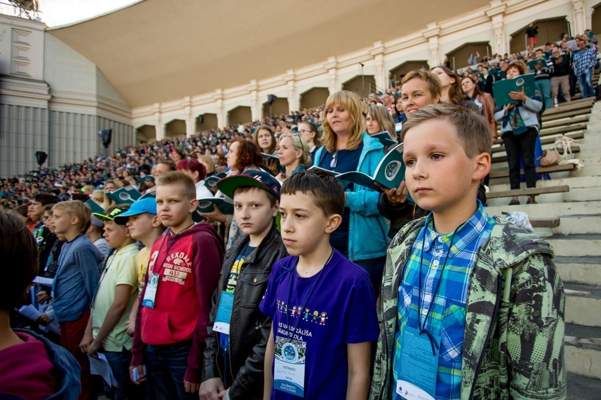 VIII Ziemeļu un Baltijas valstu Dziesmu svētku Noslēguma koncerta mēģinājums