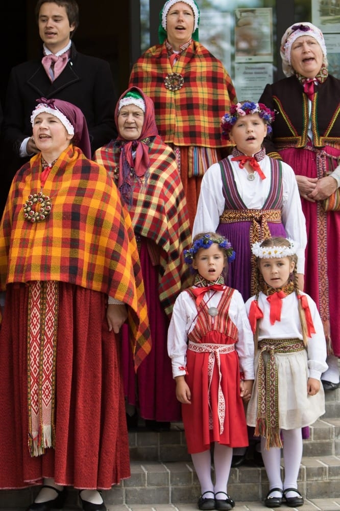 Izstādes "Mūsu mantojums atklāšana" / Opening of Latvian folk costume exhibition "Heritage"