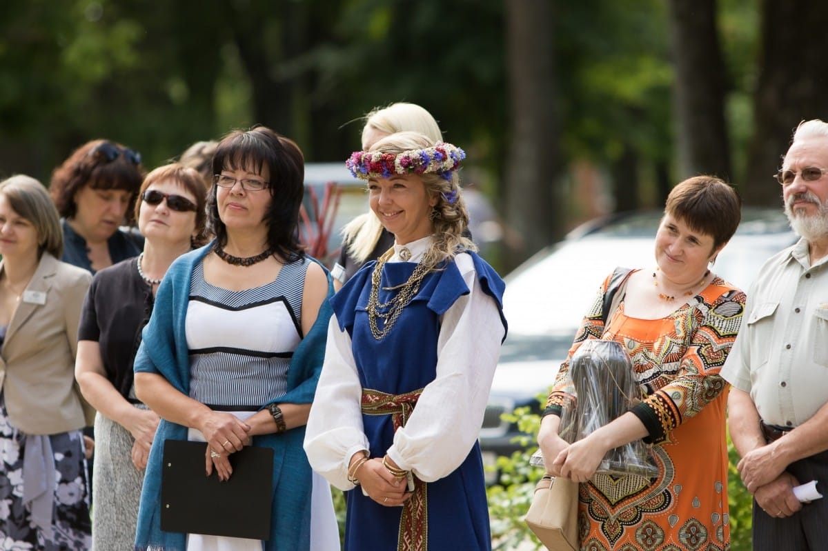 Izstādes "Mūsu mantojums atklāšana" / Opening of Latvian folk costume exhibition "Heritage"