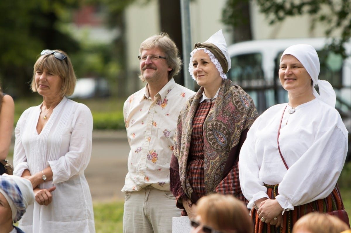 Izstādes "Mūsu mantojums atklāšana" / Opening of Latvian folk costume exhibition "Heritage"